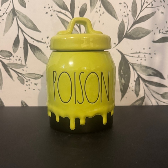 Rae Dunn Black and Green Artisan Jar - Picture 1 of 4